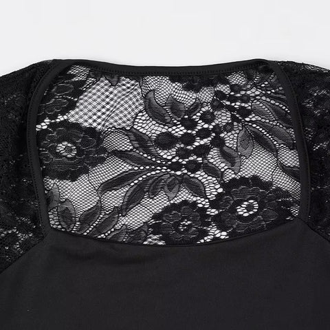 Lace Square Neck Top