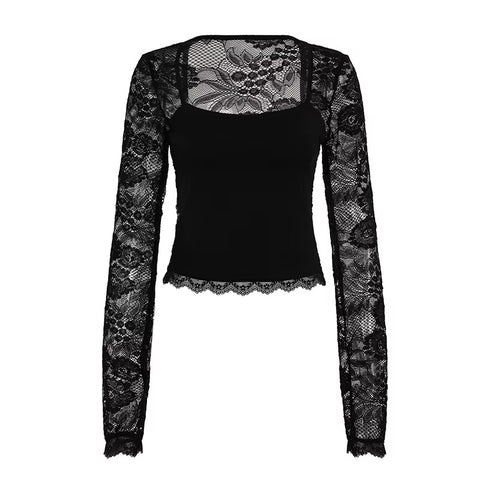 Lace Square Neck Top
