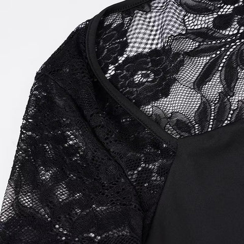 Lace Square Neck Top