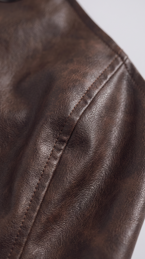 Faux Leather Halter Top