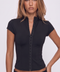 Button Front Fitted Top